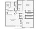 Upstairs floor plan showing two bedrooms, the primary bedroom, and a laundry room at 848 Gateshead Ct, Lawrenceville, GA 30043