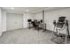Finished basement office space with carpet floors at 2441 Hidden Hills Dr, Marietta, GA 30066