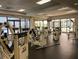 Well-equipped fitness center with Cybex machines, black floors and floor to ceiling windows at 1280 W Peachtree Nw St # 2613, Atlanta, GA 30309