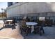 Outdoor dining area with built-in grills and a countertop at 1280 W Peachtree Nw St # 2613, Atlanta, GA 30309