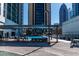 Outdoor pool area with covered seating and lounge chairs at 1280 W Peachtree Nw St # 2613, Atlanta, GA 30309