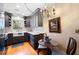 Cozy kitchen nook area with traditional cabinets, quartz countertop and stainless steel sink at 1341 Longwood Sw Dr, Marietta, GA 30008