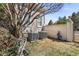 Backyard featuring two A/C units, a sculpture, and a gate at 9390 Knollcrest, Alpharetta, GA 30022