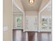 Inviting foyer showcasing hardwood floors, natural light, and a welcoming entryway at 4930 Cecilia Sq, Cumming, GA 30040