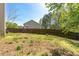Lush backyard featuring a fenced perimeter and grassy area, offering privacy and space for outdoor activities at 5330 Willow Park Blvd, Atlanta, GA 30349