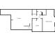 Floor plan of the basement showing the layout of the bedroom, bathroom, and recreation room at 303 Fireside Trl, Douglasville, GA 30134