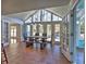 Dining room features a large table with bench seating and lots of natural light from the many windows at 3304 Woolbridge Ct, Marietta, GA 30062