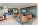 A relaxing community lounge area has a modern fireplace and comfortable seating at 400 W Peachtree Nw St # 3412, Atlanta, GA 30308