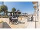 Outdoor patio featuring a grill, dining area, and well-maintained landscaping, perfect for enjoying outdoor meals at 400 W Peachtree Nw St # 3412, Atlanta, GA 30308