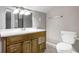 Bathroom featuring a vanity with a sink and a toilet at 410 Invector Ct, Locust Grove, GA 30248