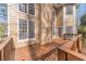 Back Deck with painted wood railing at 1351 Mckendree Park Ct, Lawrenceville, GA 30043