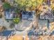 An aerial view of a neighborhood featuring well-spaced houses and mature trees at 6615 Buckhurst Trl, Atlanta, GA 30349