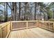 A spacious wooden deck, perfect for outdoor dining and entertaining at 6615 Buckhurst Trl, Atlanta, GA 30349