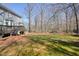 Large, partially shaded backyard with a wooden deck, gazebo, and plenty of room to relax and entertain at 4460 Wimberly Way, Cumming, GA 30028