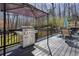 Covered deck with stainless grill and seating, perfect for outdoor cooking and entertaining guests at 4460 Wimberly Way, Cumming, GA 30028