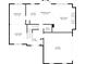 Detailed floorplan showcasing the layout of the first floor with dimensions of rooms at 4460 Wimberly Way, Cumming, GA 30028