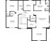 Detailed floorplan showcasing the layout of the second floor with dimensions of rooms at 4460 Wimberly Way, Cumming, GA 30028