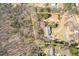 Aerial view of property and home with boundary lines at 6365 Mountain View Trl, Cumming, GA 30041