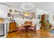 Eat-in dining area features built-in seating, hardwood floors, and unique decor at 885 Briarcliff Ne Rd # 16, Atlanta, GA 30306