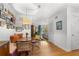 Bright open floorplan with kitchen and breakfast nook featuring stainless appliances and gallery wall at 885 Briarcliff Ne Rd # 16, Atlanta, GA 30306