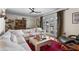 Bright living room with hardwood floors, ceiling fan, and French doors to balcony at 885 Briarcliff Ne Rd # 16, Atlanta, GA 30306