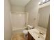 Bathroom with tile floor, sink and shower at 1059 Sims Sw St, Atlanta, GA 30310