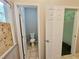 The view of the hallway shows the bathroom and the closet at 1059 Sims Sw St, Atlanta, GA 30310
