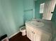 Clean bathroom featuring a vanity and toilet at 2625 Thunder Basin Way, Douglasville, GA 30135