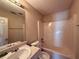 Functional bathroom with a bathtub and shower combination at 2625 Thunder Basin Way, Douglasville, GA 30135