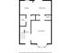 First story layout of open floor plan including kitchen, dining and living room at 6520 Roswell Rd # 74, Atlanta, GA 30328