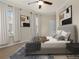 Relaxing bedroom features carpet, neutral walls and drapes, plus windows for great light at 10 Perimeter Summit Ne Blvd # 2405, Atlanta, GA 30319