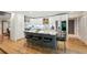 Modern kitchen with island and granite countertops with stainless steel appliances at 1959 Grand Prix Ne Dr, Atlanta, GA 30345