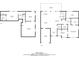 Two-story floor plan displaying room dimensions and layout of bedrooms, living areas, and garage at 1233 Poplar Grove Ne Dr, Atlanta, GA 30306