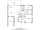 Detailed floor plan showcasing the layout of the home including the living room, kitchen, and bedrooms at 1233 Poplar Grove Ne Dr, Atlanta, GA 30306