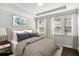 Well-lit bedroom boasting a trey ceiling, plush bedding, and bright windows for a serene retreat at 1829 Hislop Ln, Atlanta, GA 30345