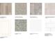 Samples of the flooring, cabinetry, granite, and tile available to customize this home at 3190 Eastham Run Dr, Dacula, GA 30019