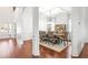 Elegant dining room features hardwood floors, coffered ceilings, and ample space for entertaining at 3314 Ridge Manor Way, Dacula, GA 30019