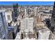 Beautiful aerial view of the building with blue sky and surrounding architecture, near landmarks and popular areas at 57 Forsyth Nw St # 16D, Atlanta, GA 30303