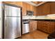 Kitchen featuring stainless steel appliances, granite countertops, and ample cabinet space at 57 Forsyth Nw St # 16D, Atlanta, GA 30303