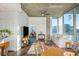 Cozy living room with floor-to-ceiling windows providing natural light and breathtaking city views, creating a welcoming space at 860 Peachtree St # 1418, Atlanta, GA 30308