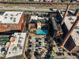 Overhead view showcasing an outdoor pool between brick buildings, complete with parking and train tracks at 170 Boulevard Se # H428, Atlanta, GA 30312