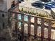 Stylish pool area with lounge chairs enclosed by exposed brick at 170 Boulevard Se # H428, Atlanta, GA 30312