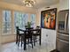 Cozy breakfast nook with large windows, a view of the trees, and a table with seating at 4184 Westchester Ne Trce, Roswell, GA 30075