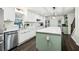 Large kitchen with an island, stainless steel appliances, and ample counter space at 4184 Westchester Ne Trce, Roswell, GA 30075