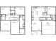 Detailed floor plan showcasing the layout of bedrooms, kitchen, and living spaces in a two-story home at 116 Deer Xing, Temple, GA 30179