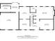 Detailed floor plan showcasing the layout of the main floor with room dimensions at 2086 Mountain Creek Ct, Stone Mountain, GA 30087