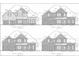 Four elevation drawings showing varied material and design options, including brick and siding at 160 Arden Pl, Alpharetta, GA 30022