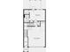 Detailed first floor plan showcasing the layout with a two-car garage and bedroom on the second floor at 3192 Eastham Run Dr, Dacula, GA 30019