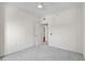 Bright bedroom features a ceiling fan, neutral carpeting and painted walls at 195 14Th Ne St # 2105, Atlanta, GA 30309