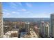 Panoramic aerial view of the city, showcasing skyline and surrounding parks at 195 14Th Ne St # 2105, Atlanta, GA 30309